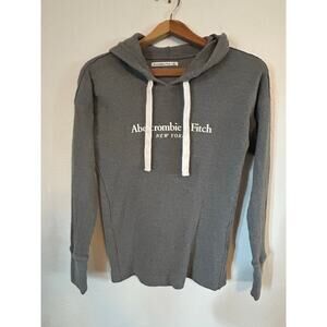 Abercrombie thermal knit, hooded pullover Ws Sz S